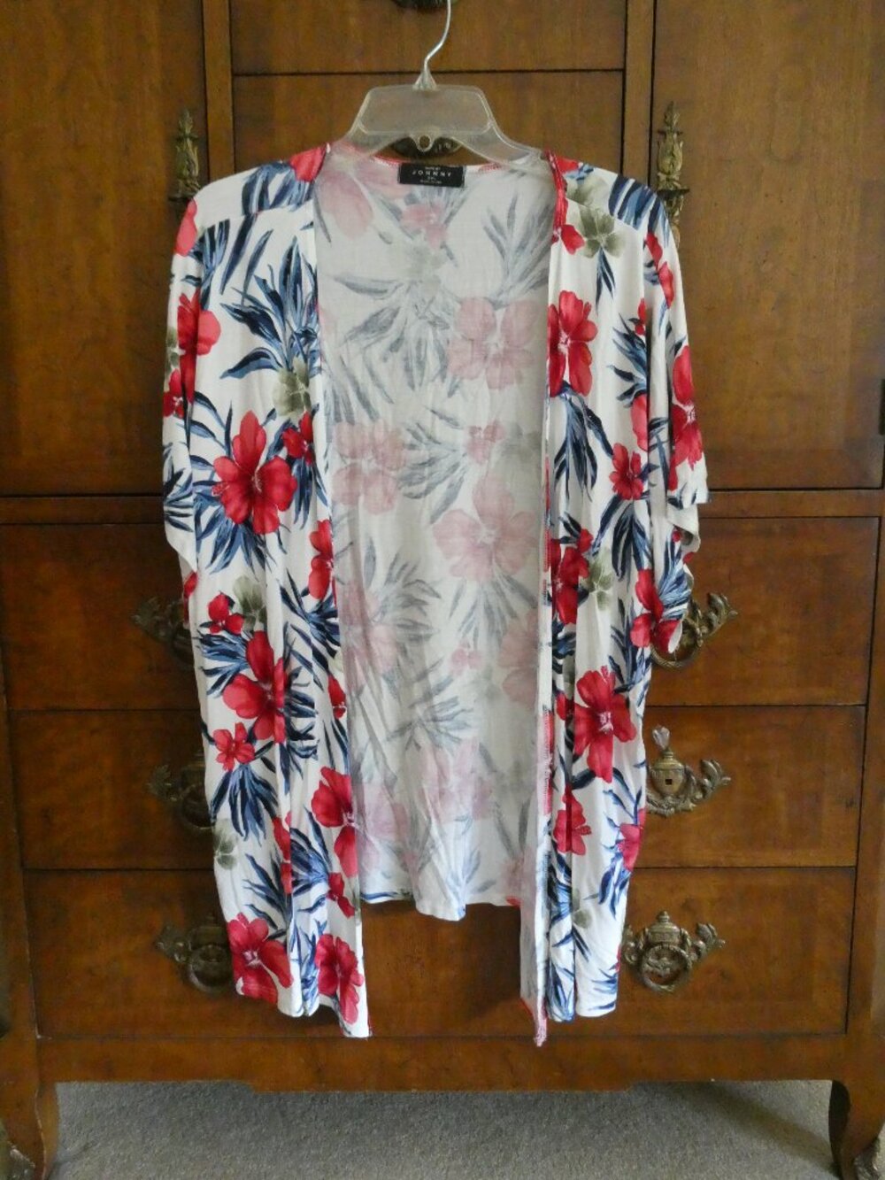 Made by Johnny Short Sleeve Floral Duster Size XXL